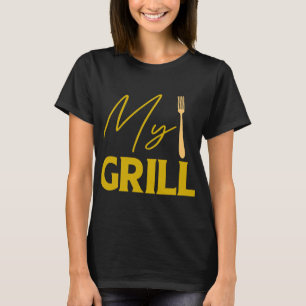 T-shirt Mens BBBQ barbecue barbecue barbecue soirée barbec