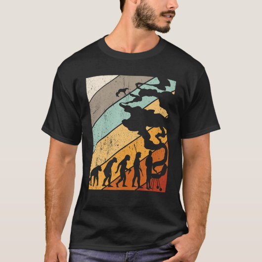 T-shirt Mens BBQ Grilling Evolution Cadeau Grill Master (Devant)