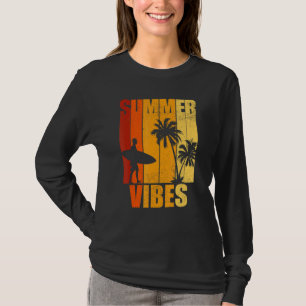 T-shirt Mens Beach Floride Vibes été Retro Tropical Sur