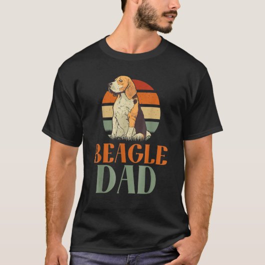 T-shirt Mens Beagle Dad Beagle Father Beagle Owner Fathers (Devant)