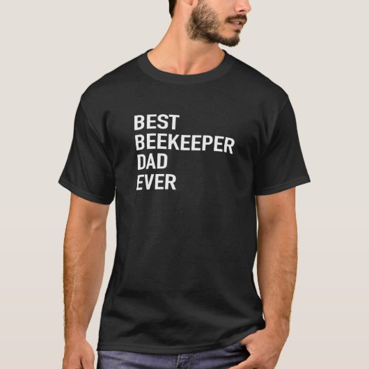 T-shirt Mens Beekeeper Best Beekeeper Dad Ever Honeybee B (Devant)