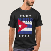 T-shirt Mens Best Abuelo Ever Cuban Fathers Day Cuba Flag (Devant)