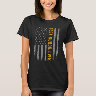 T-shirt Mens Best Bubba Jour Us Drapeau Américain Père