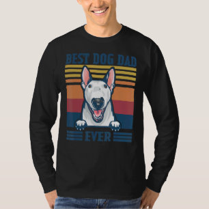 T-shirt Mens Best Bull Terrier Papa Jamais Chien Papa Père