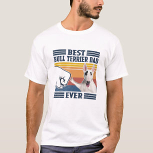T-shirt Mens Best Bull Terrier Papa Jamais Drôle Amateur d
