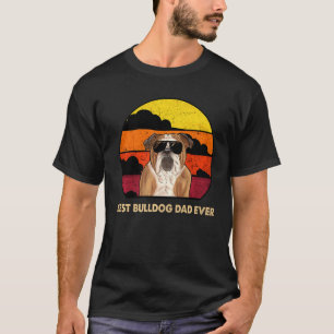 T-shirt Mens Best Bulldog Papa Ever Tever Français Bulldog