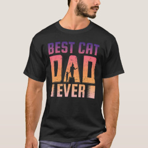 T-shirt Mens Best Chat Papa Jamais Père Day Citation Dit