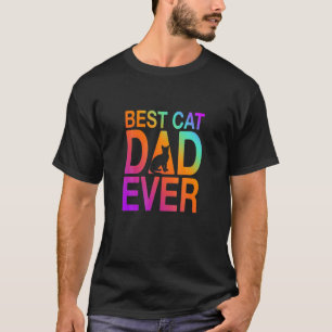 T-shirt Mens Best Chat Papa Jamais Vintage Pour Chat Père