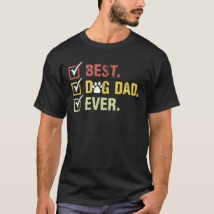 T-shirt Mens Best Chien Papa Jamais Vintage Chien Daddy Re