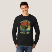 T-shirt Mens Best cluckin' uncle ever clucking chicken far (Devant entier)
