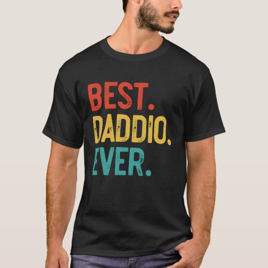 T-shirt Mens Best Daddio Ever Father's Day Daddio (Devant)