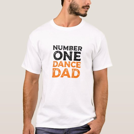 T-shirt Mens Best Dance Papa, Funky Dancer Père (Devant)