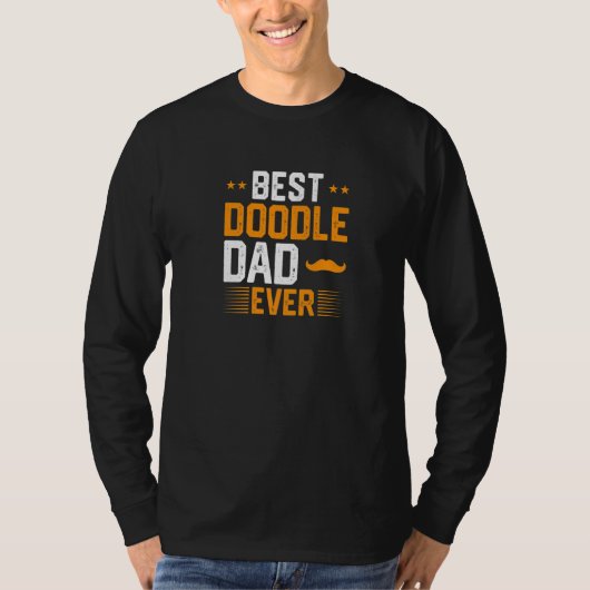 T-shirt Mens Best Doodle Dad Ever   (Devant)