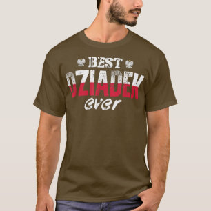 T-shirt Mens Best Dziadek Ever grand-père polonais