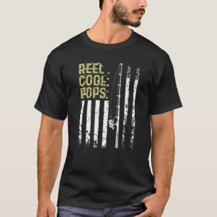 T-shirt Mens Best Fisherman Reel Cool Pops For Daddy Fathe