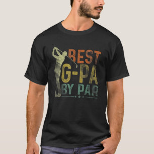 T-shirt Mens Best G Pa By Par Golf Grandpa Golfer Père
