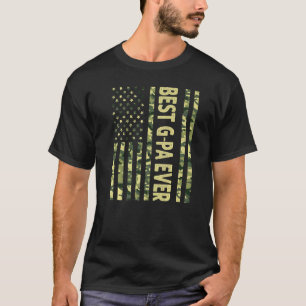 T-shirt Mens Best G Pa Ever Us Drapeau Américain Grandpa F