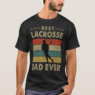 T-shirt Mens Best Lacrosse Papa Jamais Vintage Lacrosse Fa