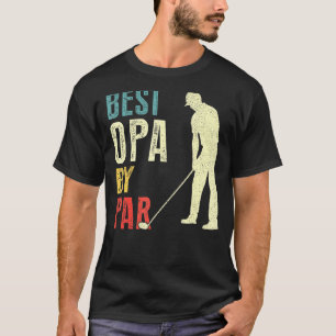T-shirt Mens Best Opa By Par Golf Fête des pères Papa