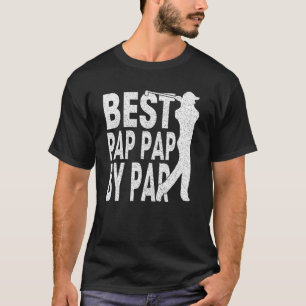 T-shirt Mens Best Pap Pap Par Par Par Vintage Pro Golfer P