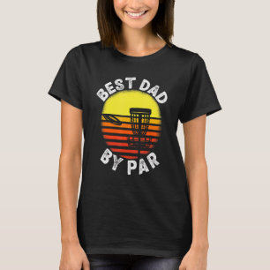 T-shirt Mens Best Papa By Par Disc Golf Frisbee Golfer Fat