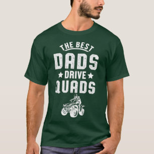 T-shirt Mens Best Papa Drive Quads Quad ATV Motorsport
