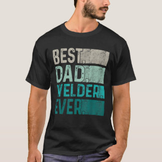 T-shirt Mens Best Papa Welder Jamais Rétro Vintage père s