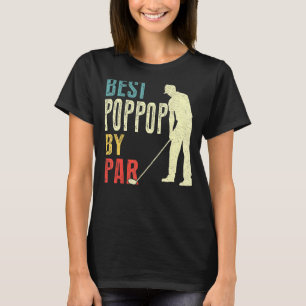 T-shirt Mens Best Poppop By Par Golf Fête des pères Papa