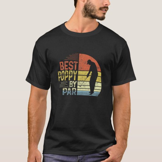 T-shirt Mens Best Poppy By Par Par Daddy Fête des pères Ca (Devant)