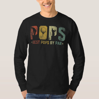 T-shirt Mens Best Pops By Park Pops Fête des pères Golf Lo