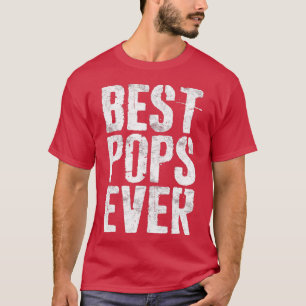 T-shirt Mens Best Pops Jamais Fête des pères Grand-père