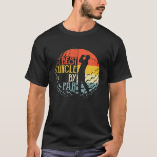 T-shirt Mens Best Uncle By Par Golf Lover Sports Noël