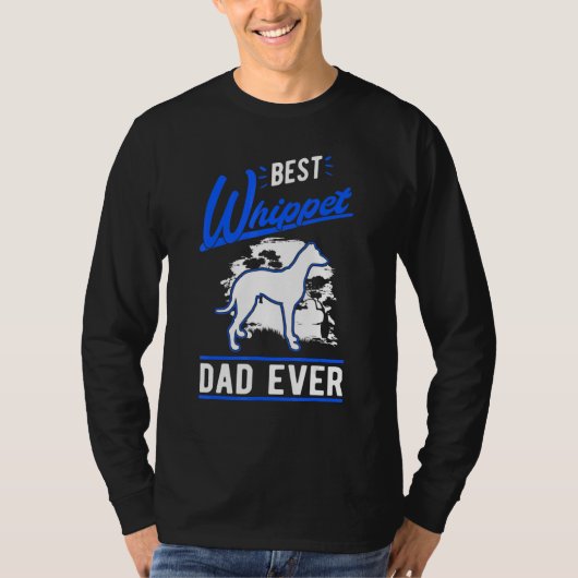T-shirt Mens Best Whippet Dad Ever Whippet Dad (Devant)