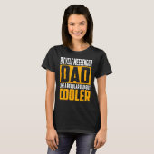 T-shirt Mens Bicycle Messenger Dad Like a Regular Dad but (Devant entier)