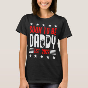 T-shirt Mens Bientôt Être Papa 2023 Papa Être