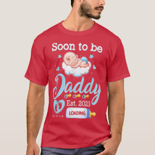 T-shirt Mens Bientôt Être Papa Est 2023 Grossesse Bébé Ann