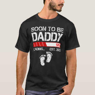 T-shirt Mens Bientôt Être Papa Est 2023 Pour Hommes Nouvea