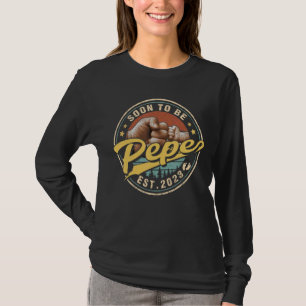 T-shirt Mens Bientôt Être Pepe 2023 Pour Nouveau Papa Prem