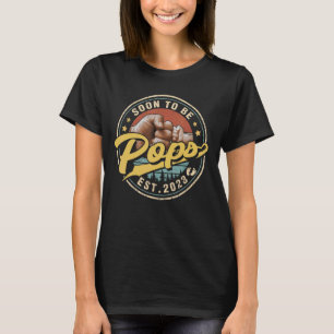 T-shirt Mens Bientôt Être Pops 2023 Pour Nouveau Papa Prem