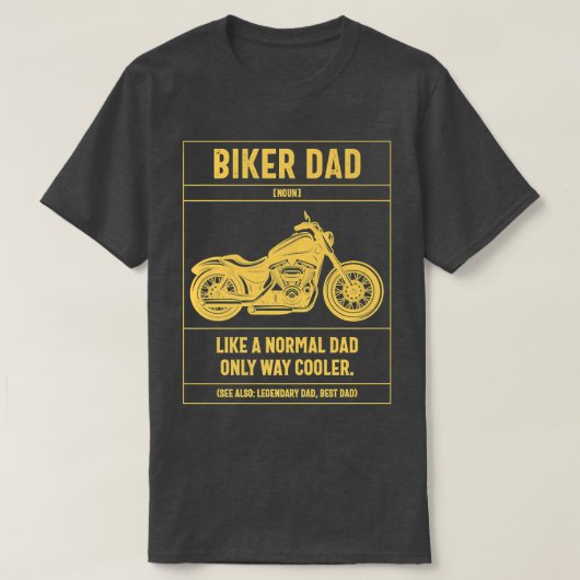 T-shirt Mens Biker Papa Comme Un Papa Normal Seulement Way (Design devant)