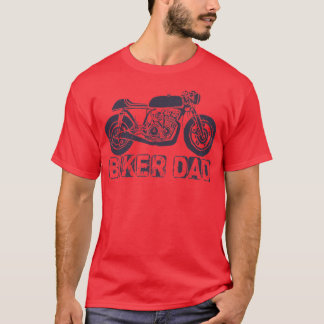 T-shirt Mens Biker Père Vélo Funny Motorcycle Rider Da