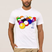 T-Shirt Mens Billard Ball (Devant)