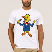 T-shirt Mens Bird Singer (Devant)