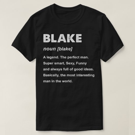 T-shirt Mens Blake Name (Design devant)
