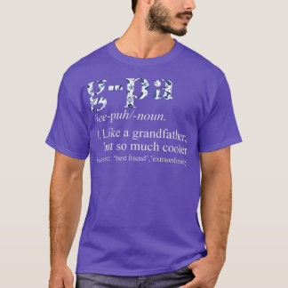 T-shirt Mens Blue Cravate Die Cool Pa Comme un grand-père