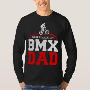 T-shirt Mens Bmx Bike Rider le plus grand du monde Bmx Pap