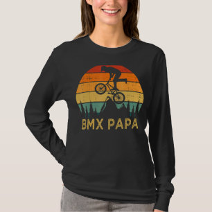 T-shirt Mens Bmx Cycling Vintage Retro Bmx Papa Père