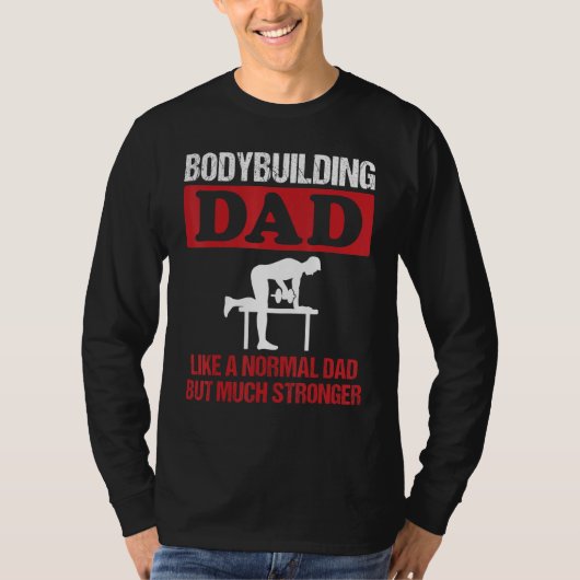 T-shirt Mens Bodybuilding Dad Dumbbell Rowing Exercise Str (Devant)