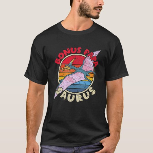 T-shirt Mens Bonus Papa Saurus I Pterodactylus I Family Ma (Devant)