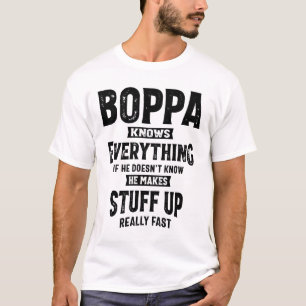 T-shirt Mens Boppa Sait Tout Ce Qui Est Amusant Boppa Gran